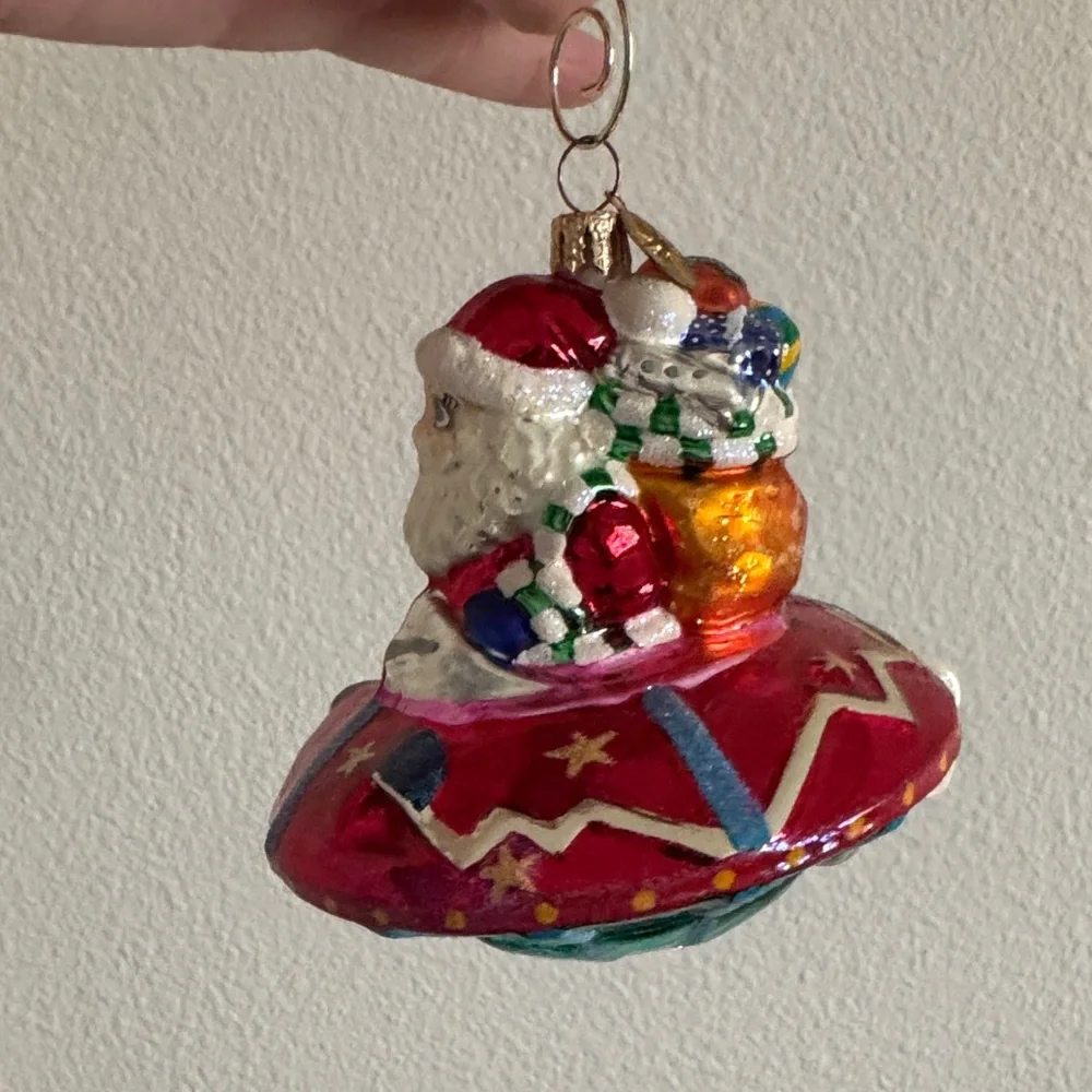 Christopher Radko Santa Claus UFO Ornament - Picture 3 of 10